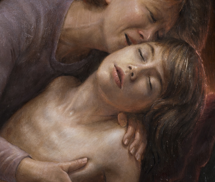 A mother finds her son (detail)